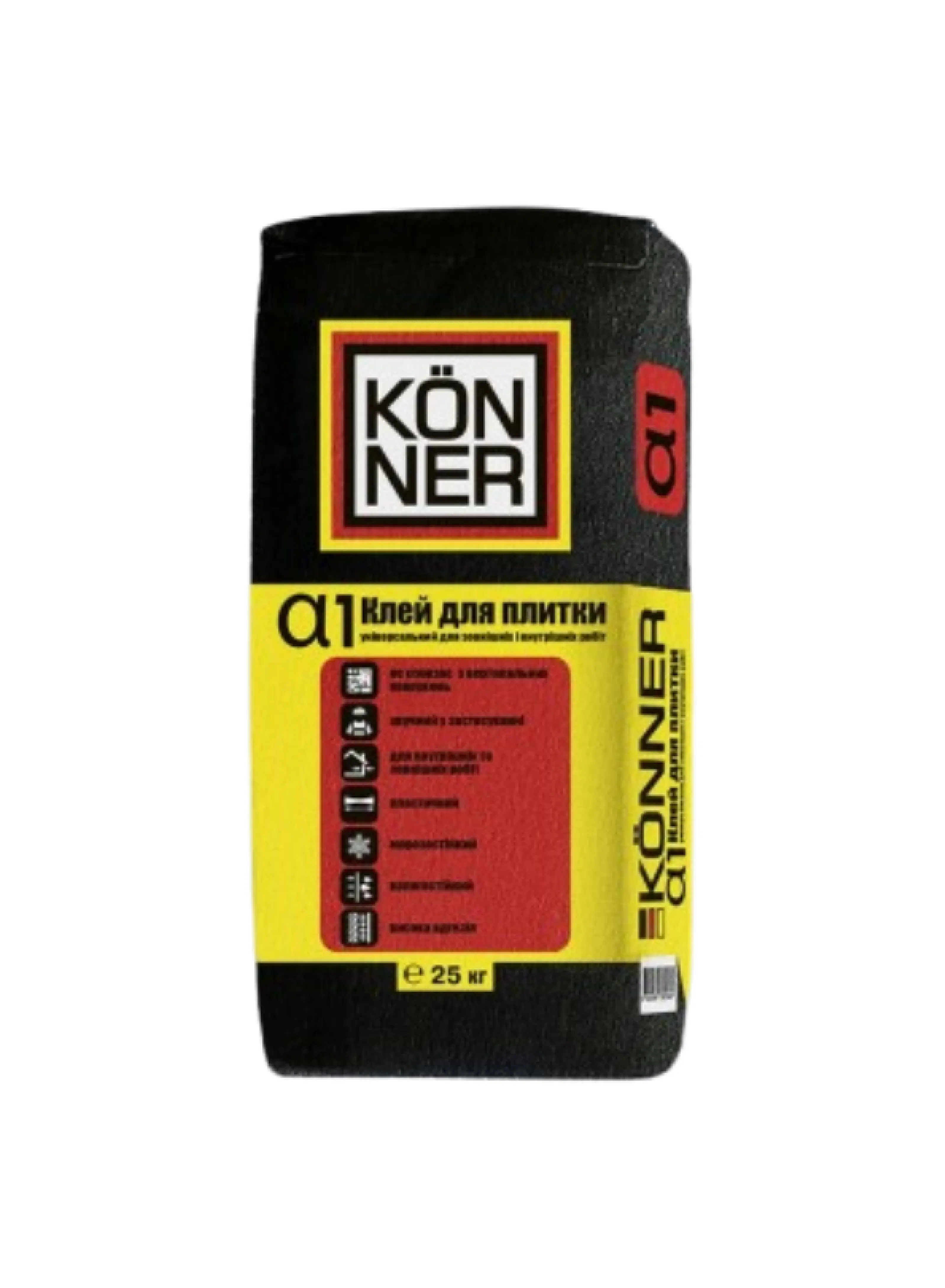 Клей для плитки TM "Konner" "Alfa-1", 25 кг