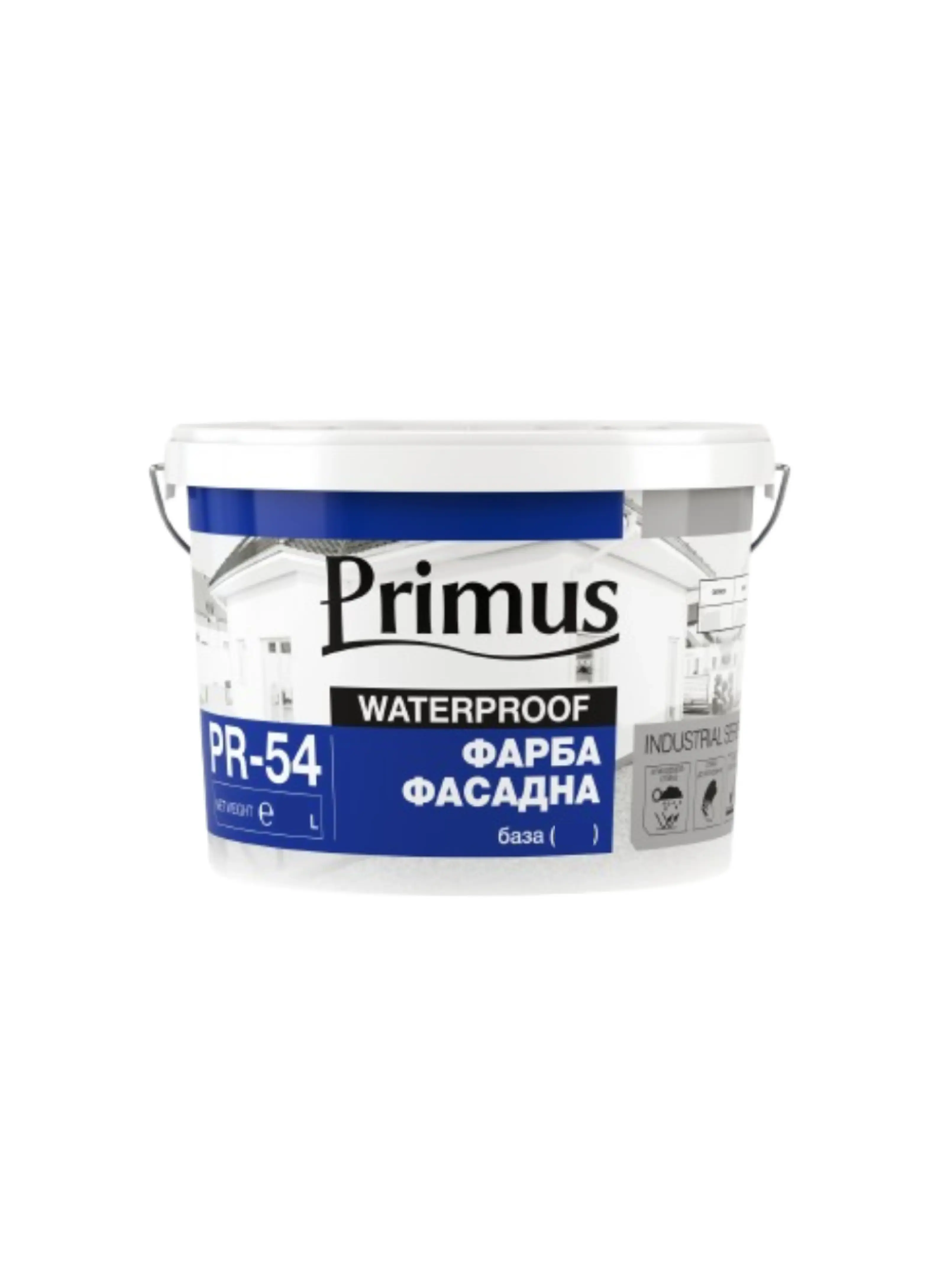 Фарба фасадна TM "Primus" "PR-54" база С (сіра) 10,0л