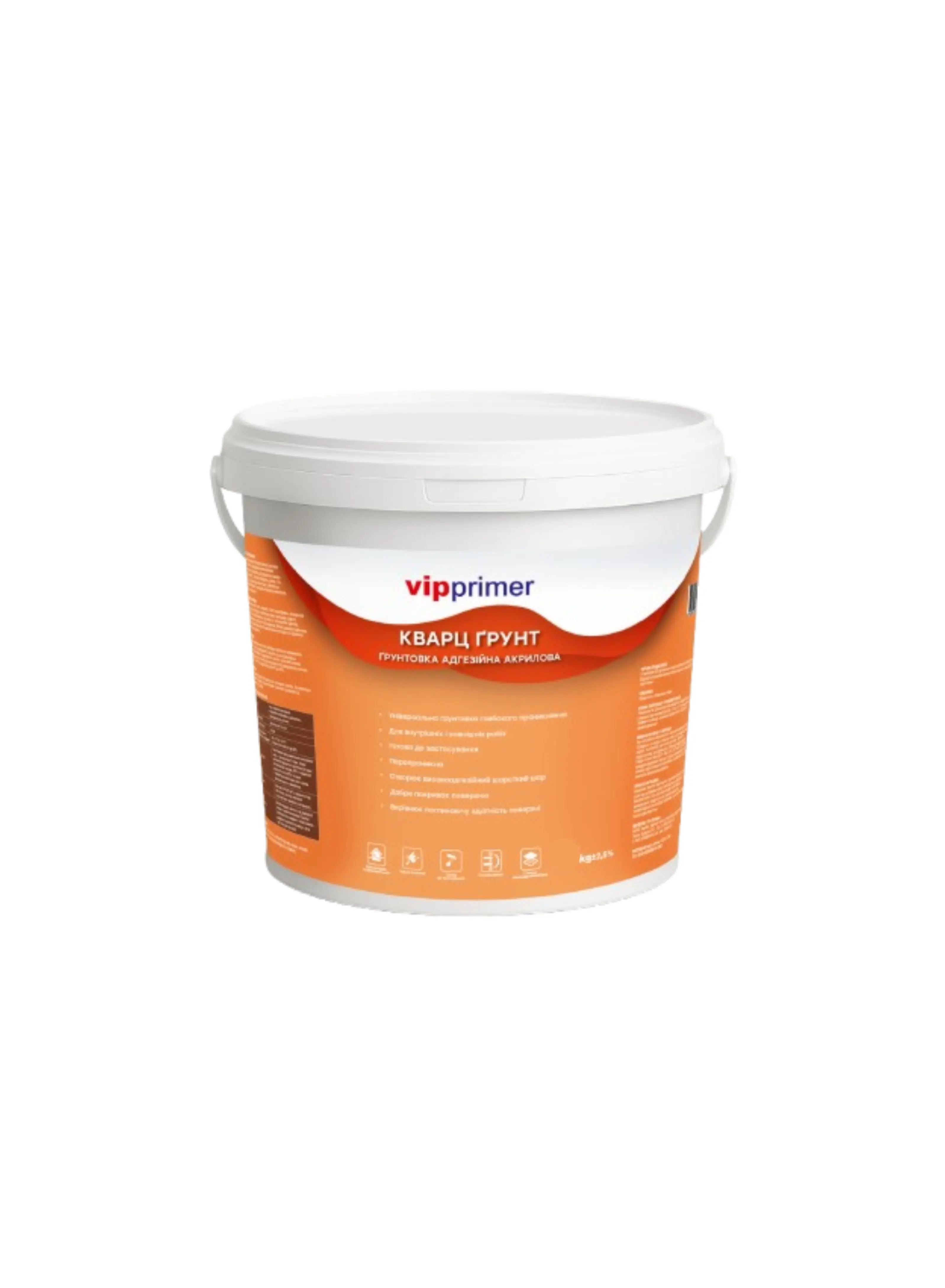 Кварц-ґрунт адгезійний акриловий TM "Vipgips" "Vip Primer", 5,5 л