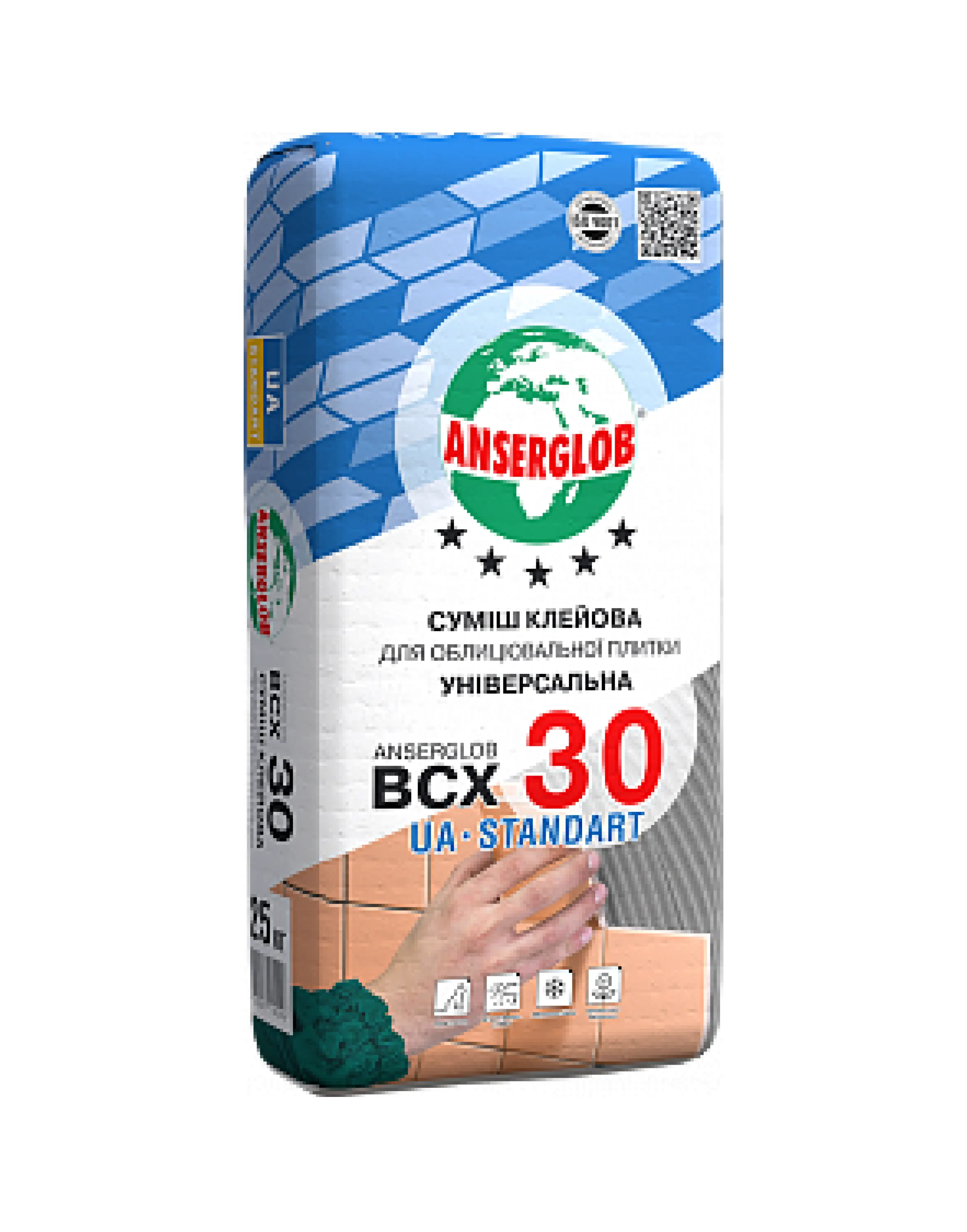 Суміш клейова TM "Anserglob" "BCX-30", 25 кг