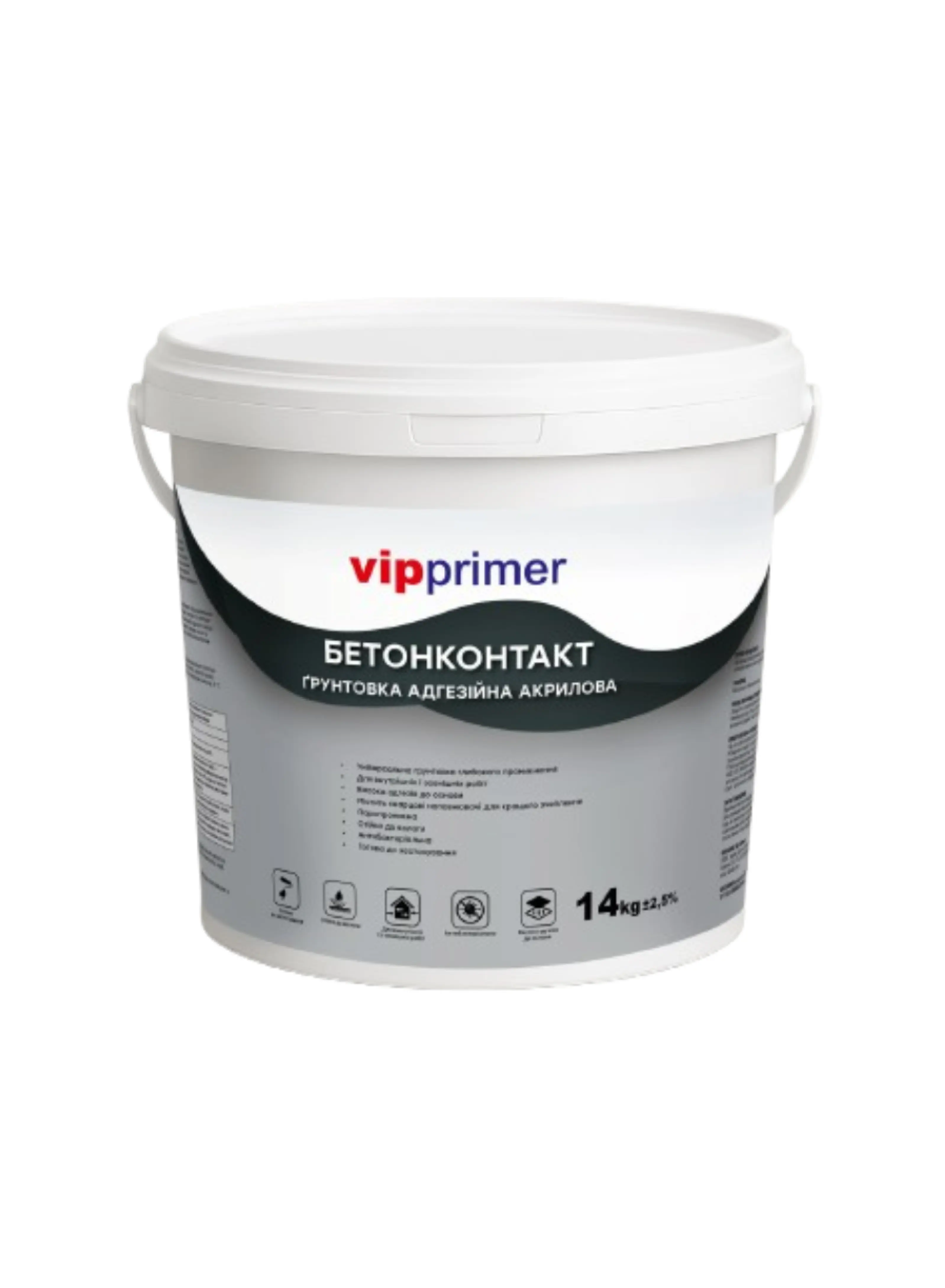 Ґрунт адгезійний "Бетон-контакт" TM "Vipgips" "Vip Primer", 14,0 кг
