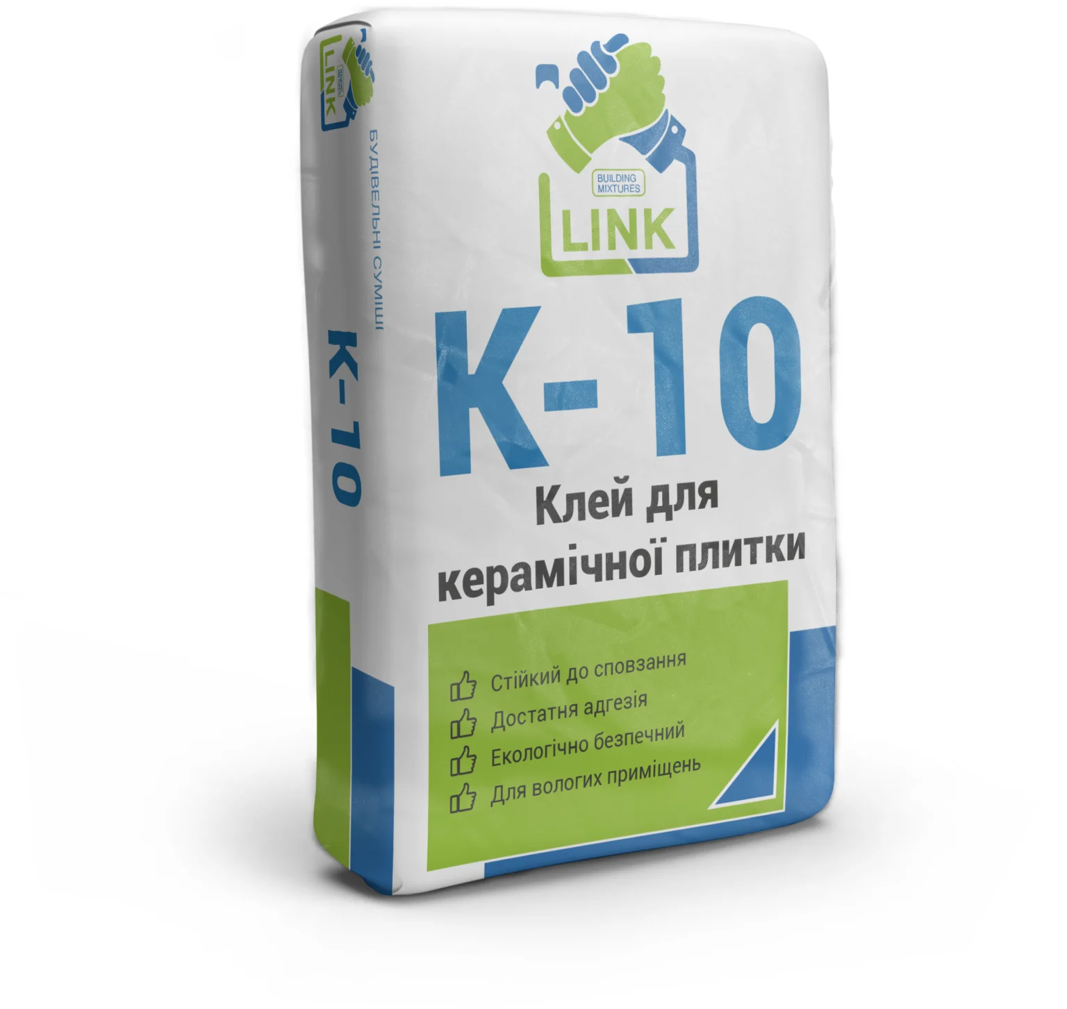 Клей для керамічної плитки TM "Link" "K-10", 25 кг