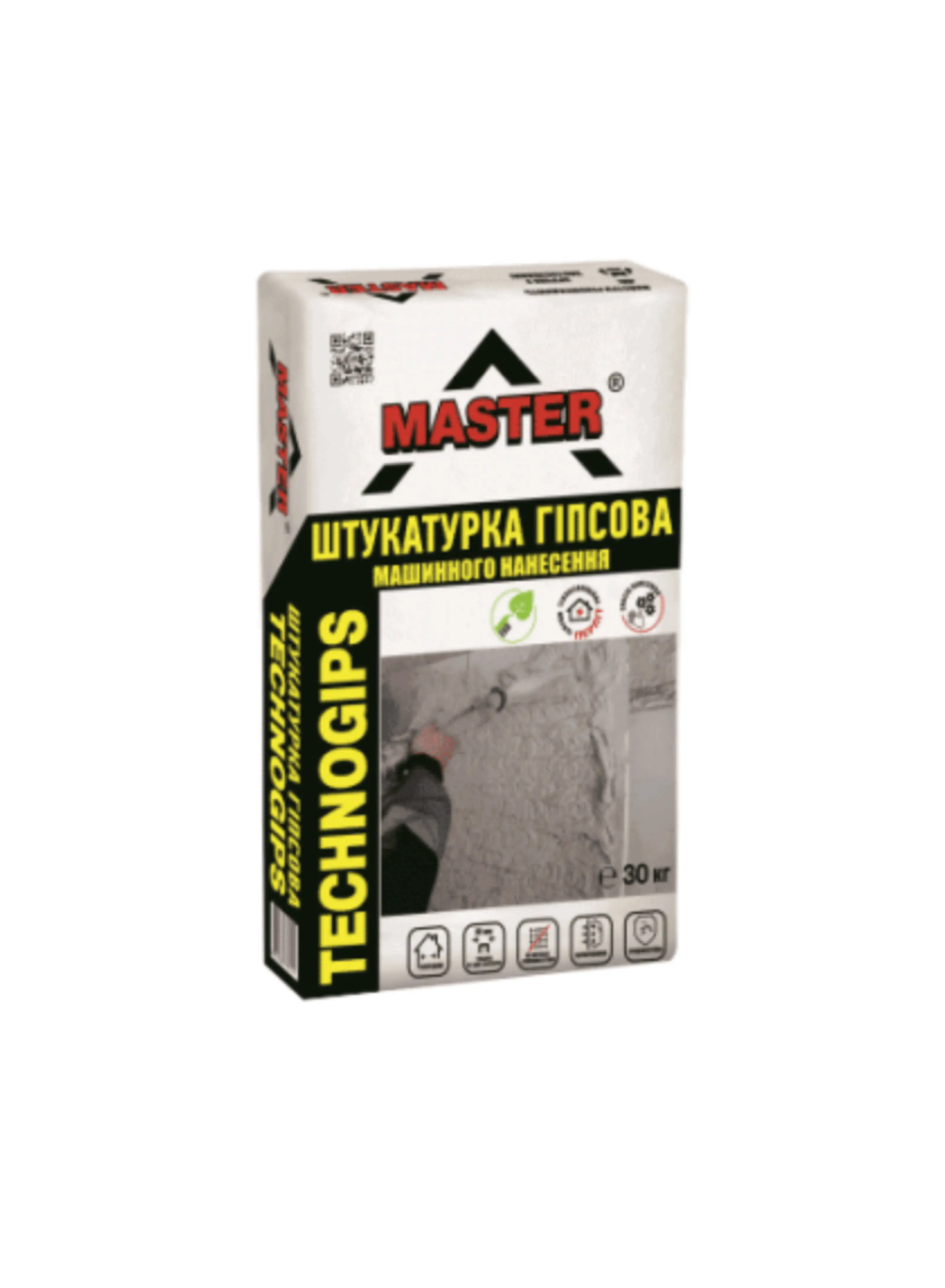 Штукатурка для машинного нанесения TM "Master" "Master-Technogips", 30 кг