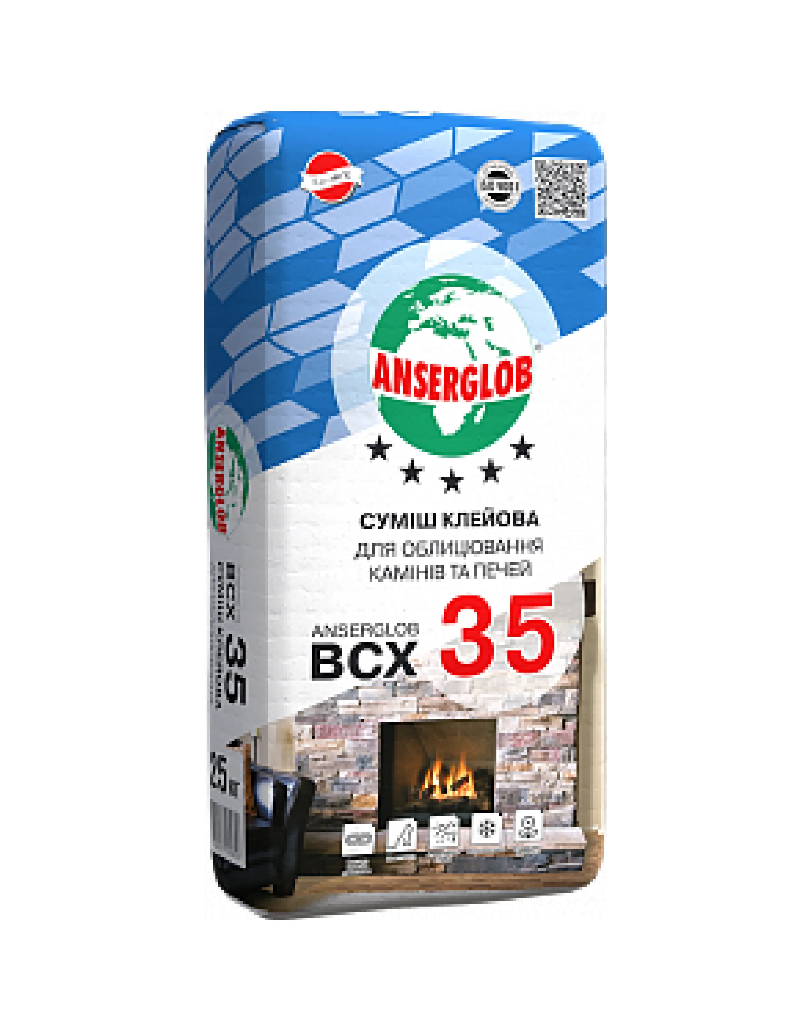 Суміш клейова TM "Anserglob" "BCX-35", 25 кг