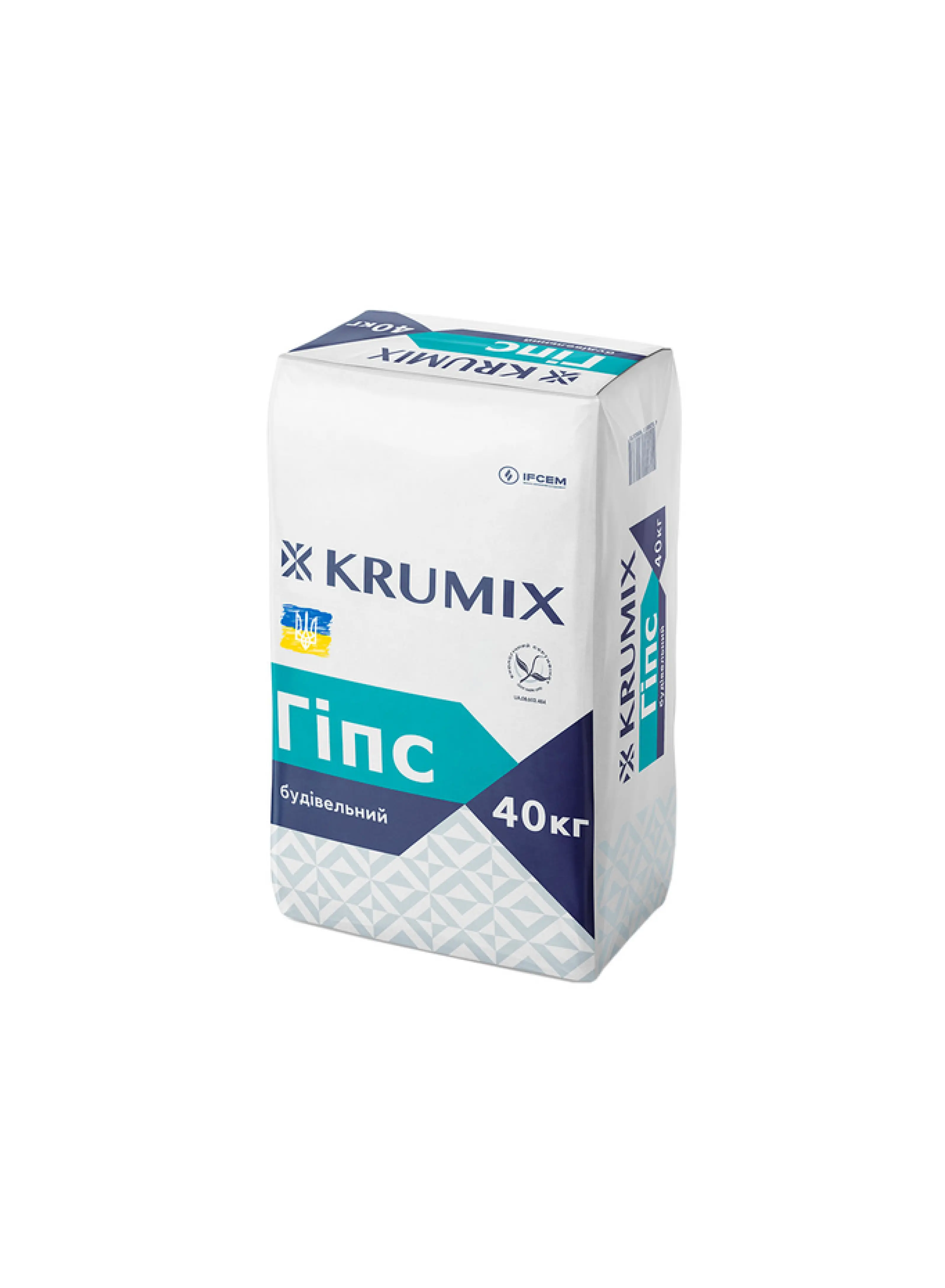 Гіпс будівельний "Krumix Г-5", 30/40 кг