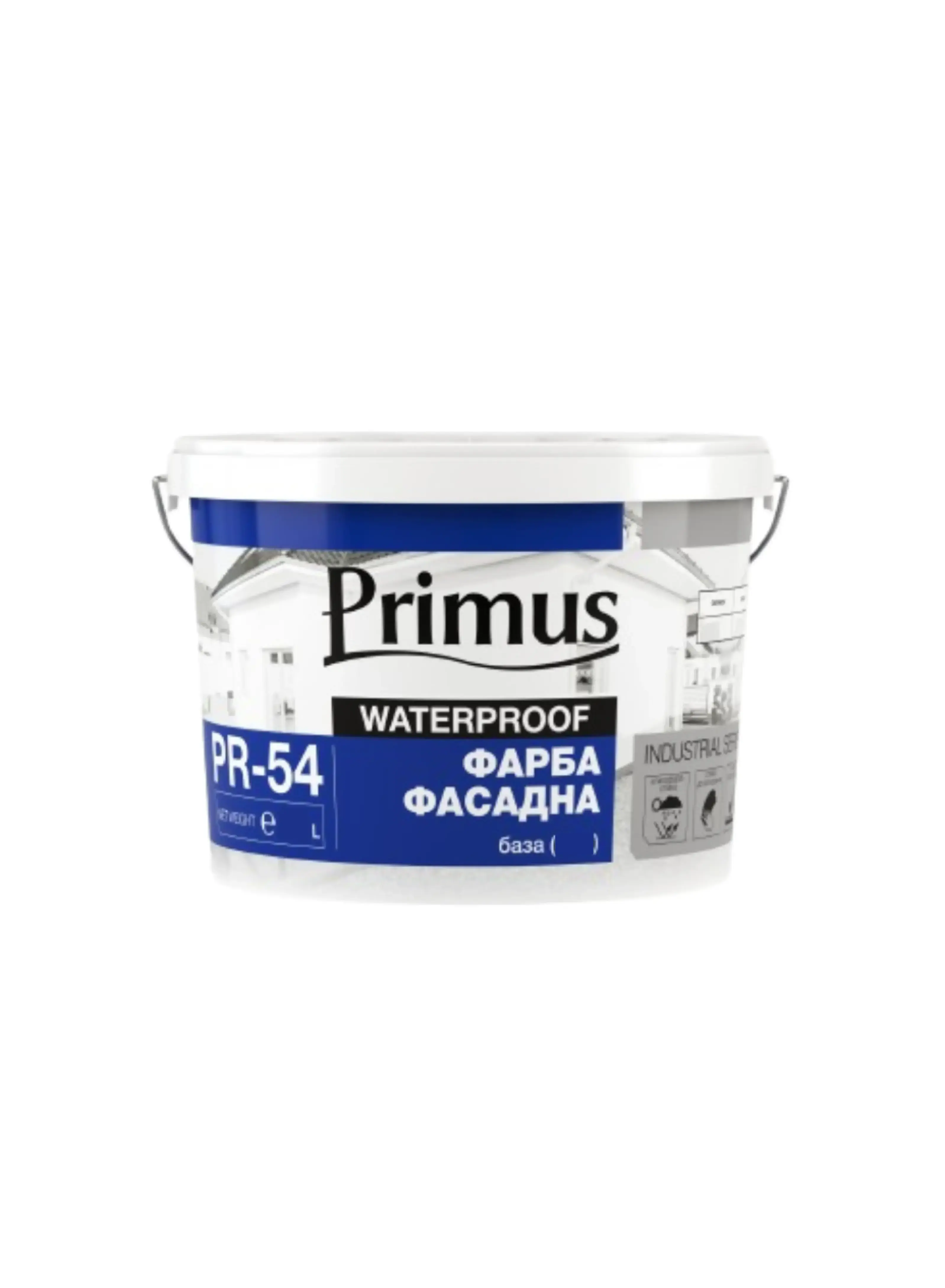 Фарба силіконова TM "Primus" "PR-54" база А (біла) 10,0л