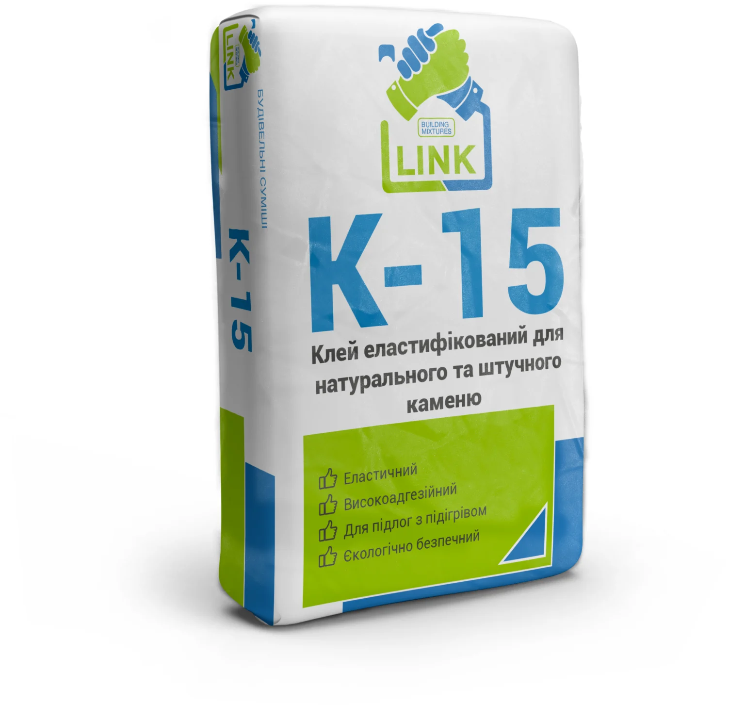 Клей еластифікований TM "Link" "K-15", 25 кг