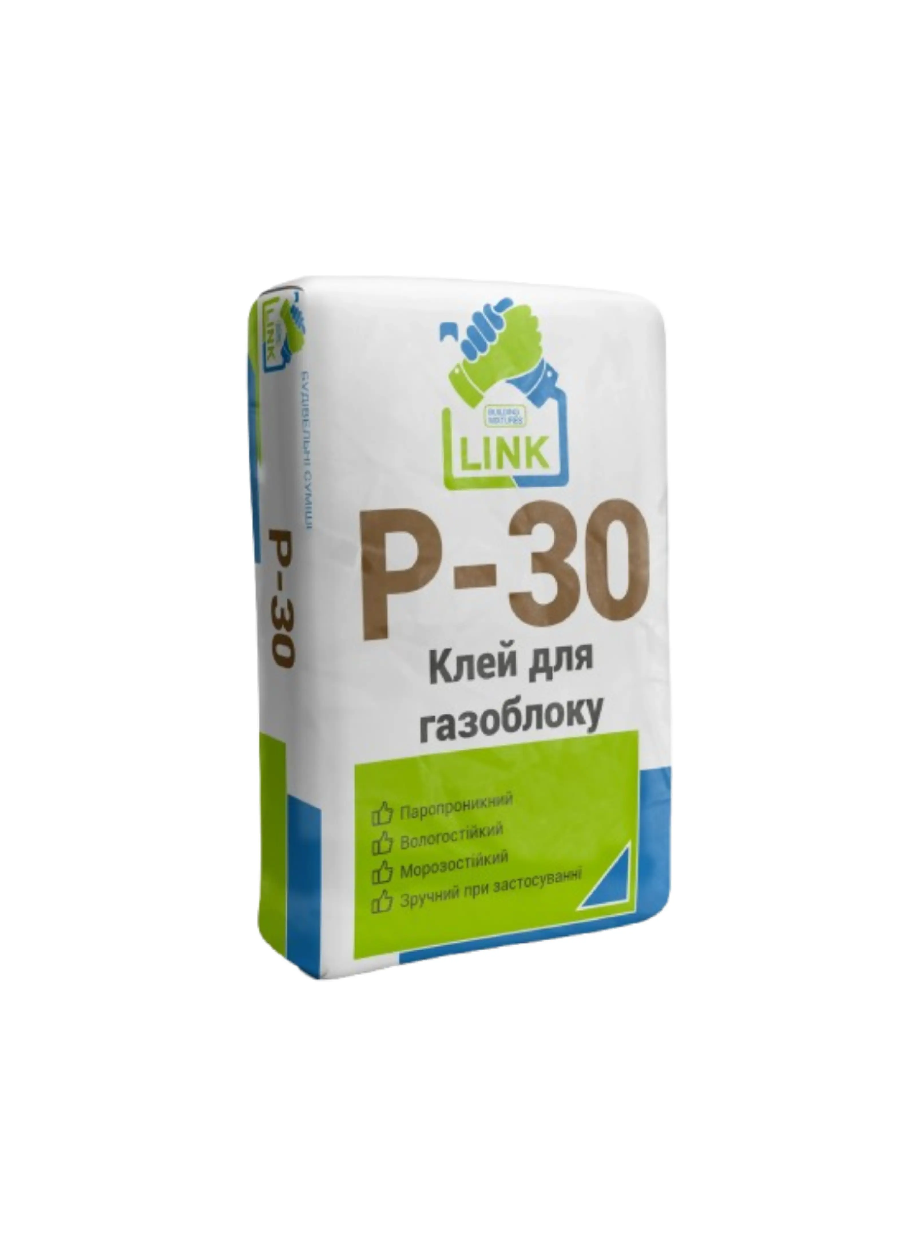 Суміш для кладки газоблоку TM "Link" "P-30", 25 кг