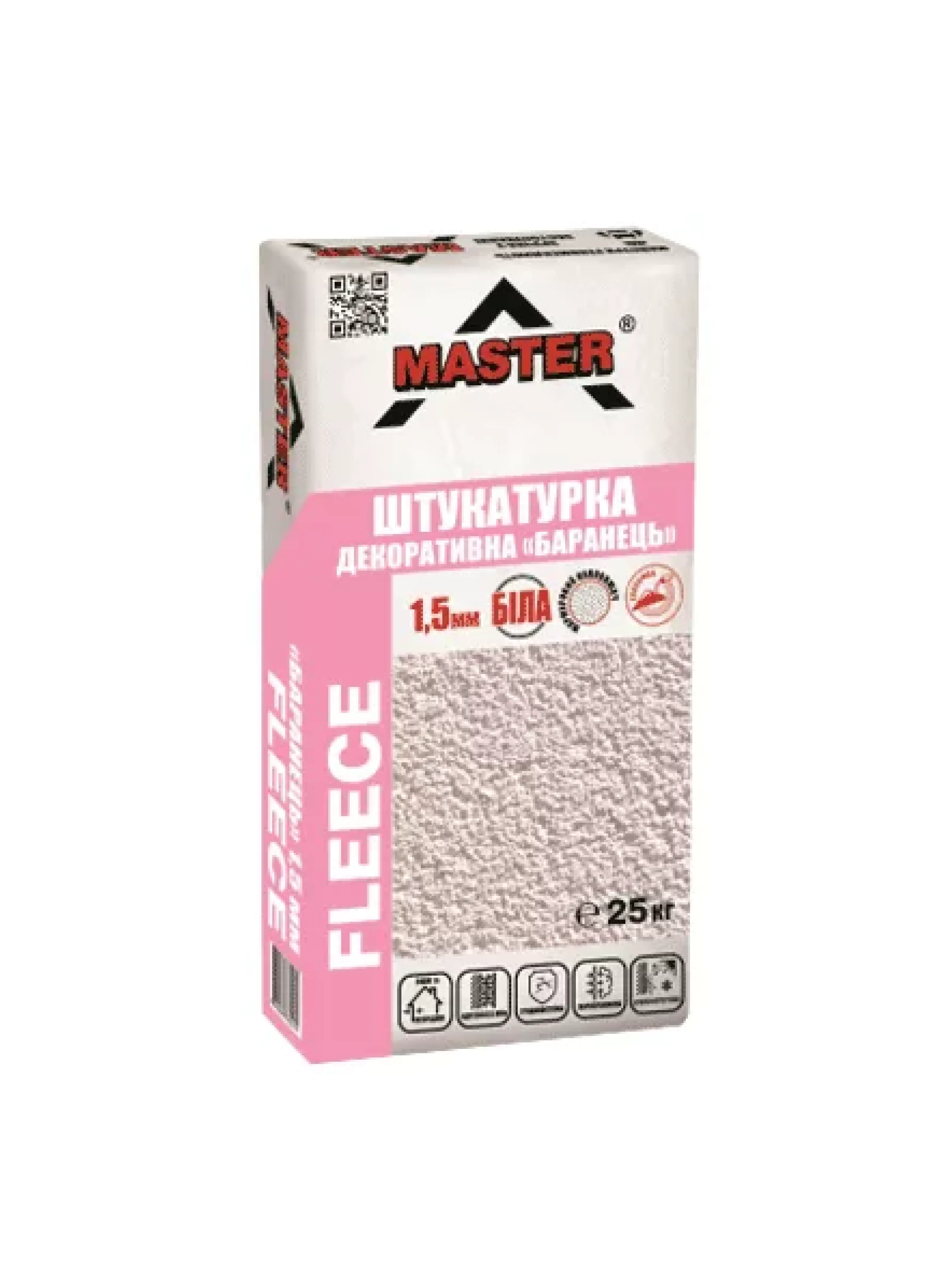 Штукатурка декоративна TM "Master" "Master-Fleece" (баранець 1,5 мм), 25 кг