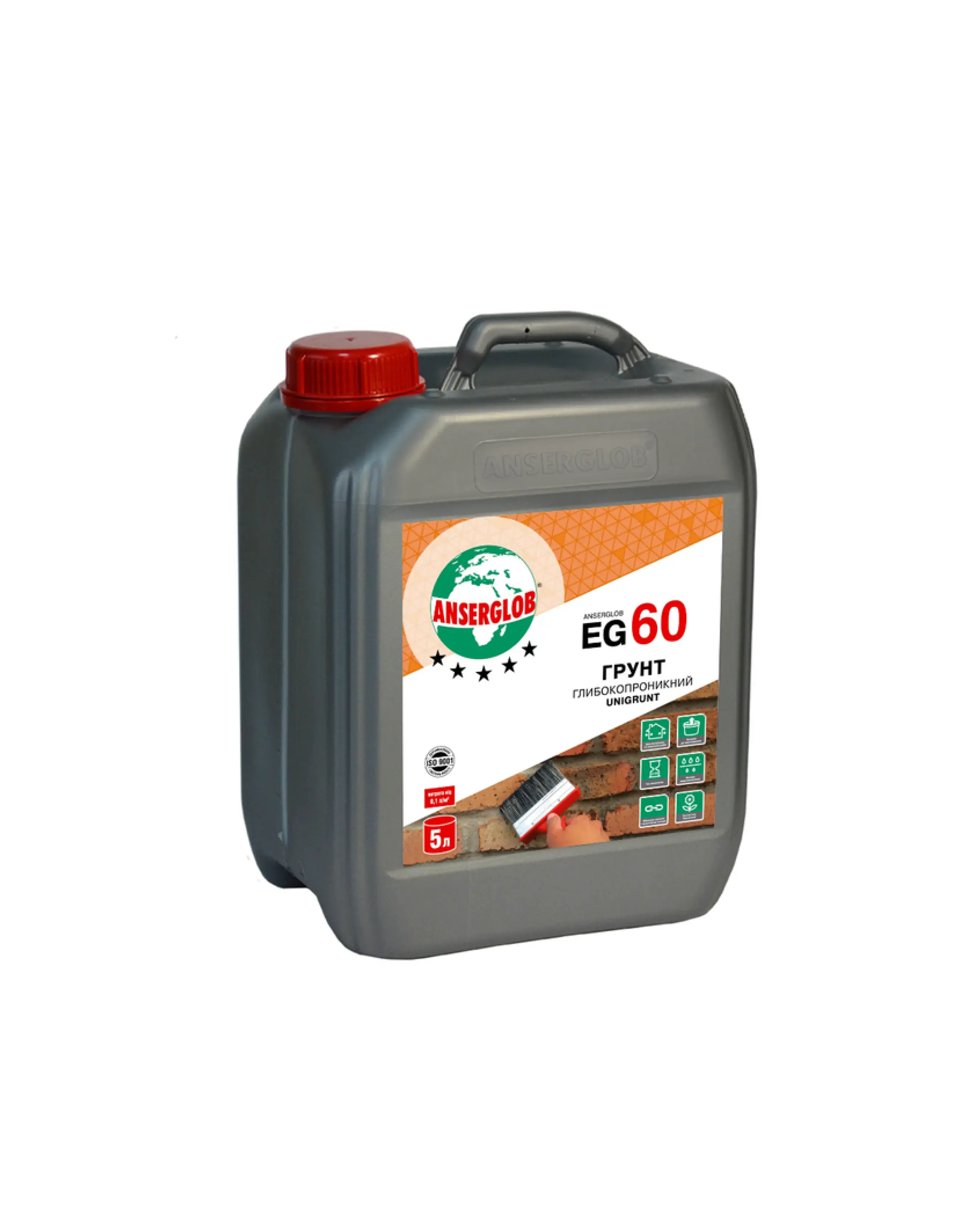 Ґрунтуюча емульсія глибокопроникаюча TM "Anserglob" "EG-60 Unigrunt", 5 л