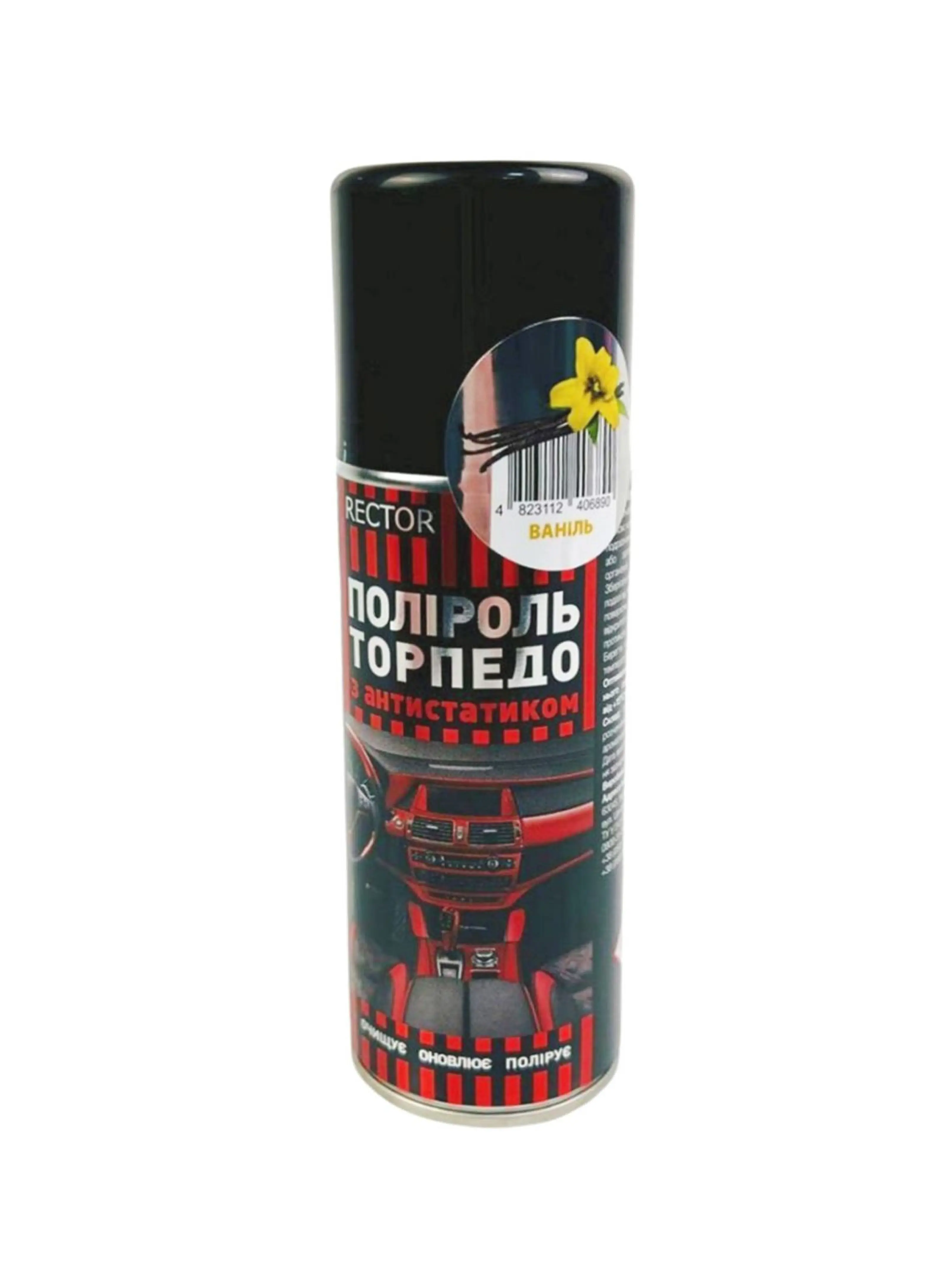 Поліроль для торпедо "Ваніль" TM "Rector" (аерозоль), 200 мл