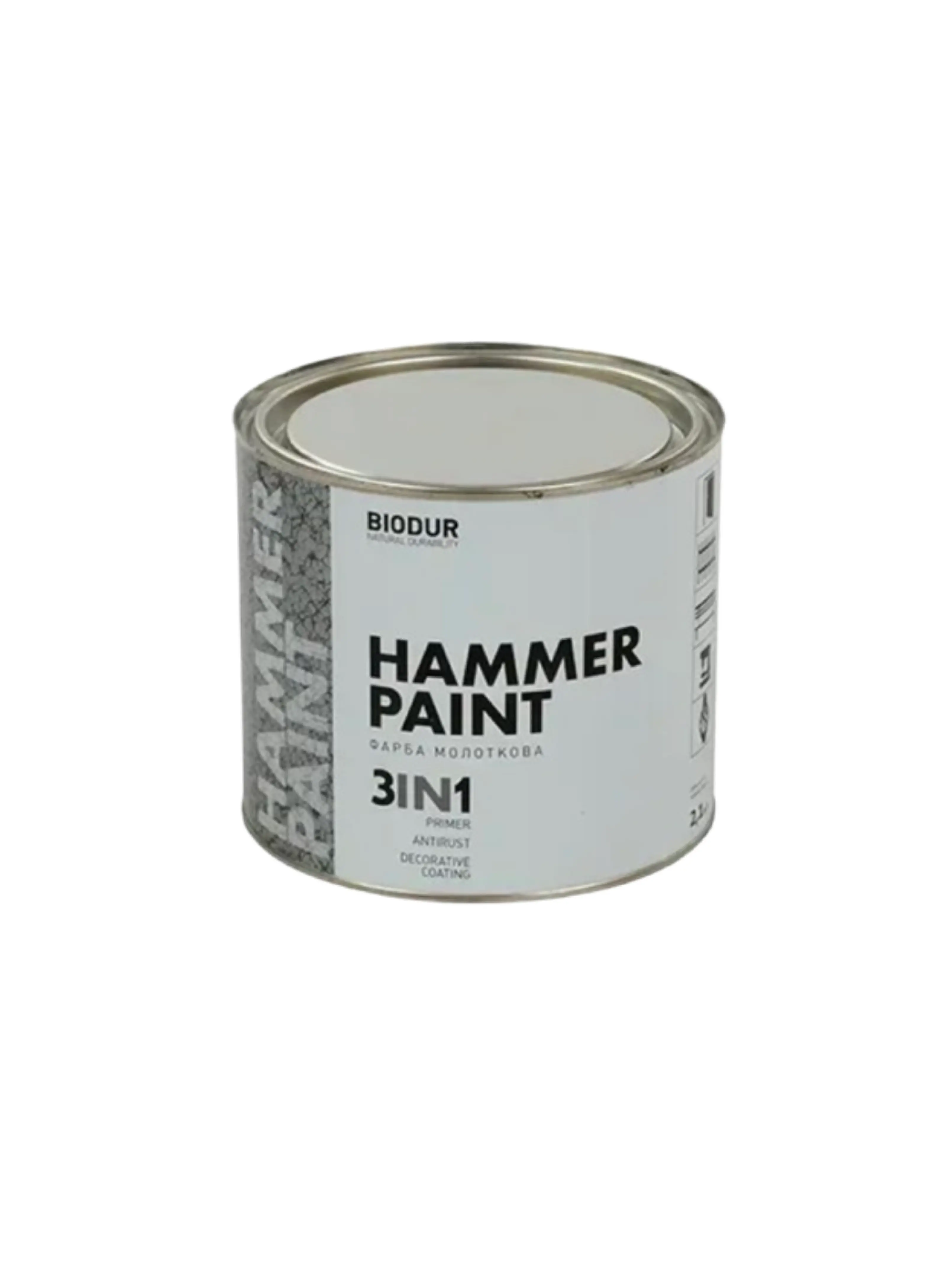 Фарба спеціального призначення TM "Biodur" "Біла матова, 210" (банка), 0,7 л